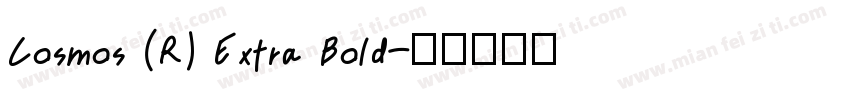 Cosmos (R) Extra Bold字体转换